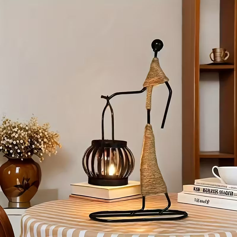 حامل شموع ريفي-ب