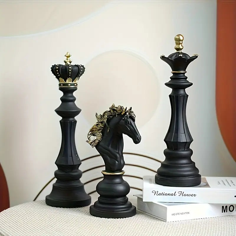 شطرنج راتنجي (مجموعة من ثلاثة)