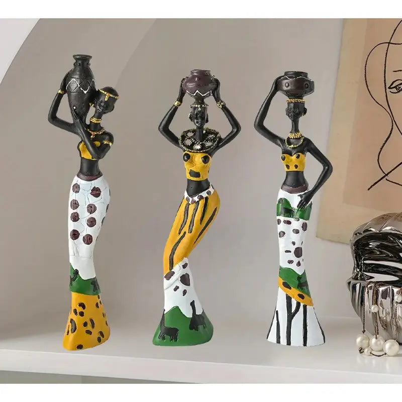 African ladies (set of three)