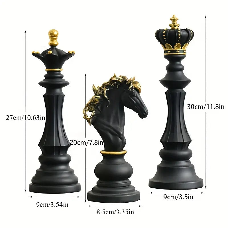 شطرنج راتنجي (مجموعة من ثلاثة)