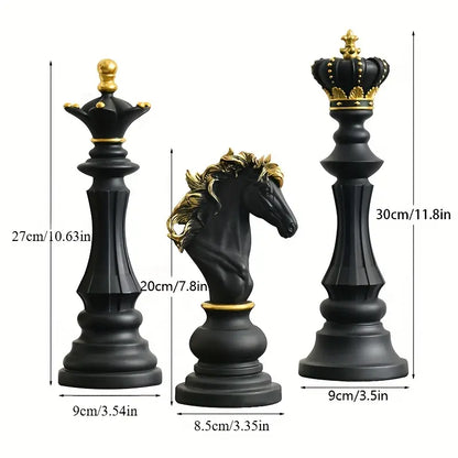 شطرنج راتنجي (مجموعة من ثلاثة)